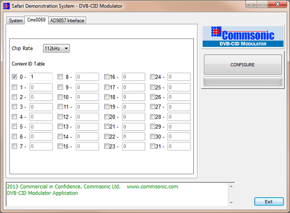 DVB-CID modulator Safari plug-in